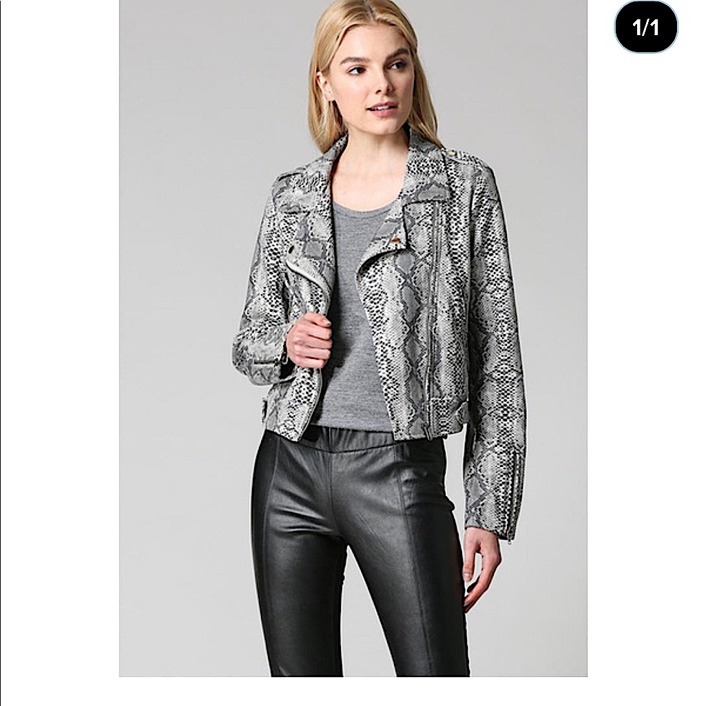 Nwot Fate Python Moto Jacket